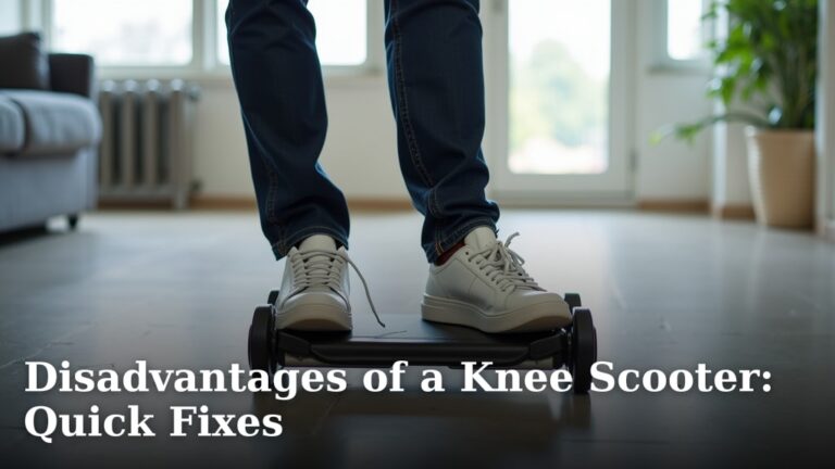 Disadvantages of a Knee Scooter: Quick Fixes