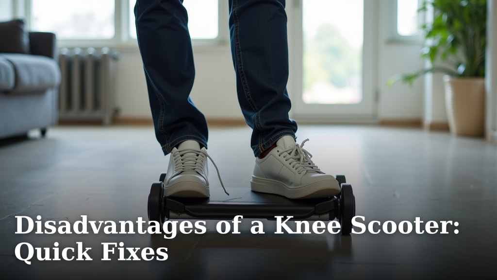Disadvantages of a Knee Scooter: Quick Fixes