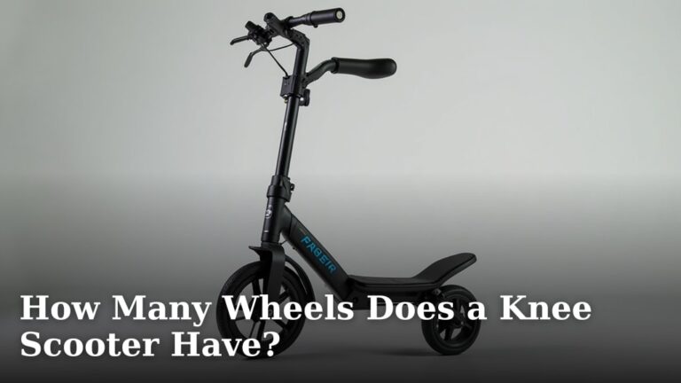 How Many Wheels Does a Knee Scooter Have?