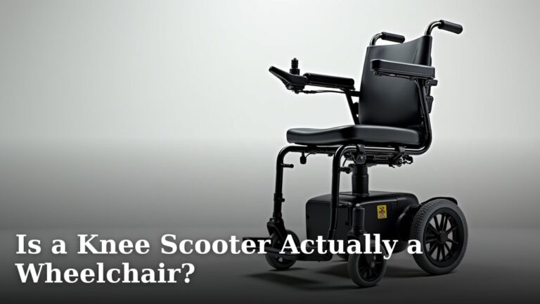 Is a Knee Scooter Actually a Wheelchair?