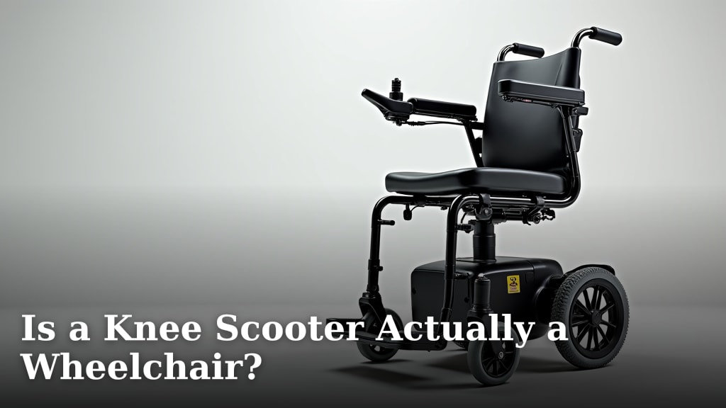 Is a Knee Scooter Actually a Wheelchair?