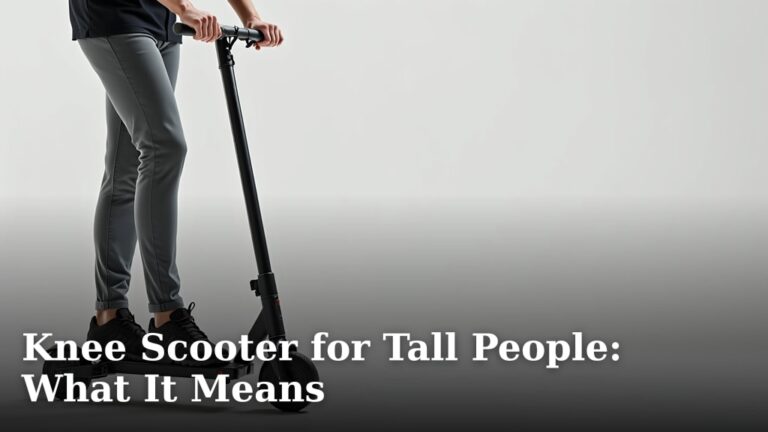 Knee Scooter for Tall People: What It Means