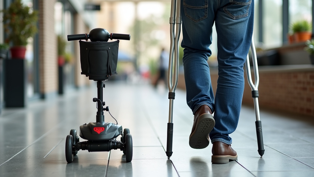 Getting Around After an Injury: Scooter vs. Crutches