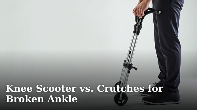 Knee Scooter vs. Crutches for Broken Ankle