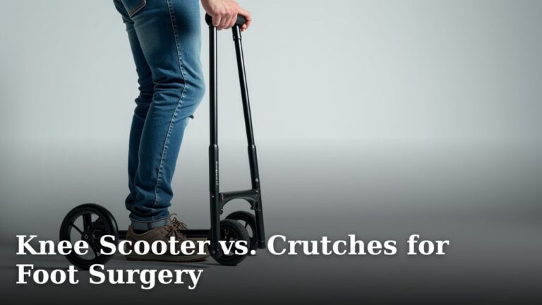 Knee Scooter vs. Crutches for Foot Surgery