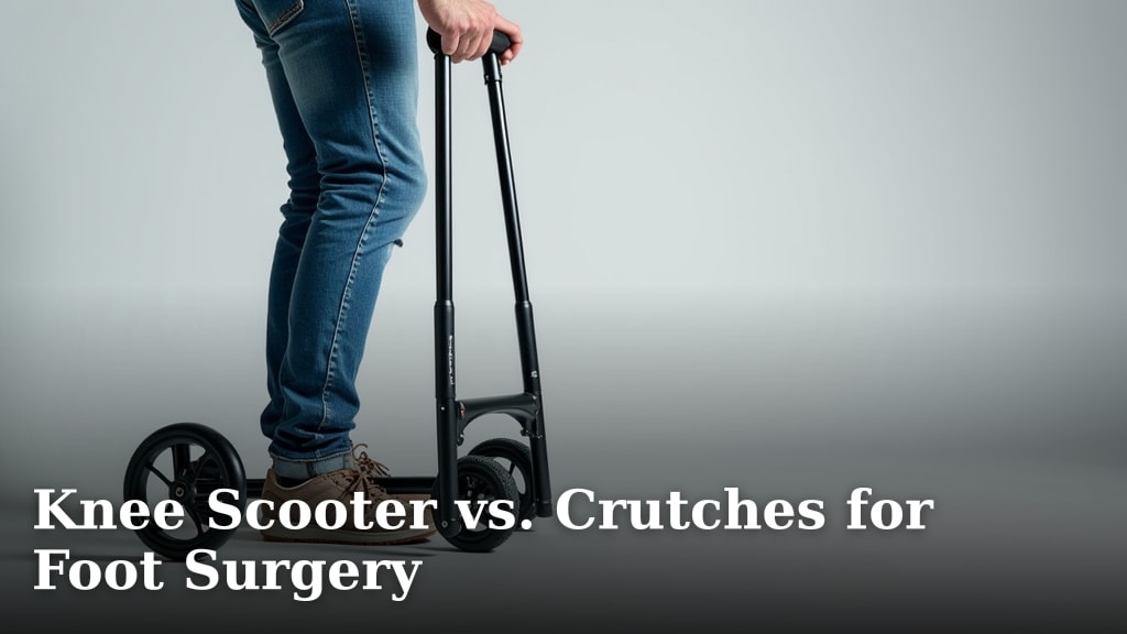 Knee Scooter vs. Crutches for Foot Surgery