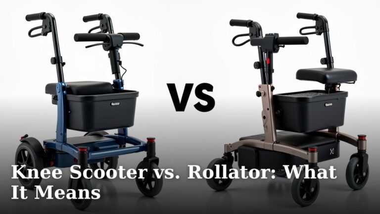Knee Scooter vs. Rollator: What It Means