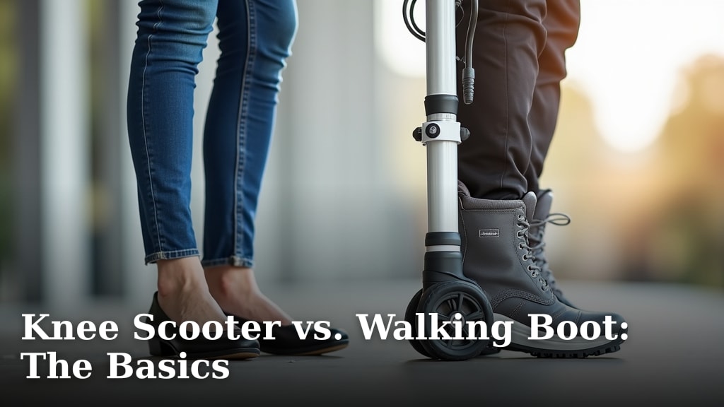 Knee Scooter vs. Walking Boot: The Basics