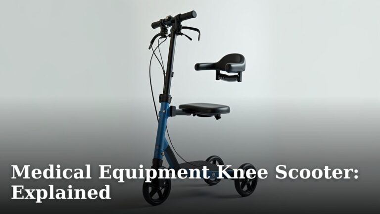 Medical Equipment Knee Scooter: Explained