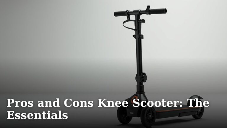 Pros and Cons Knee Scooter: The Essentials