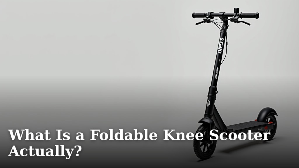 What Is a Foldable Knee Scooter Actually?