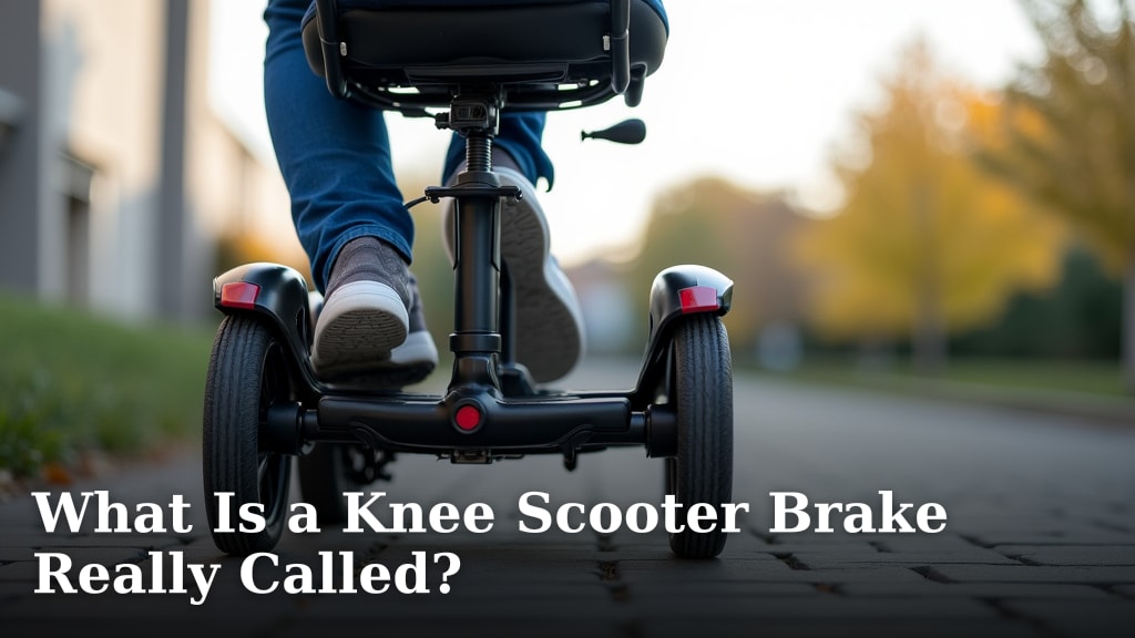 What Is a Knee Scooter Brake Really Called?
