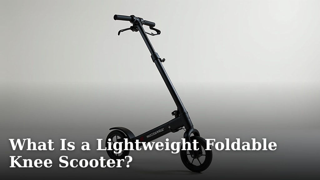 What Is a Lightweight Foldable Knee Scooter?