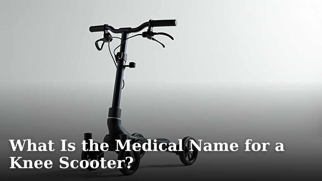 What Is the Medical Name for a Knee Scooter?