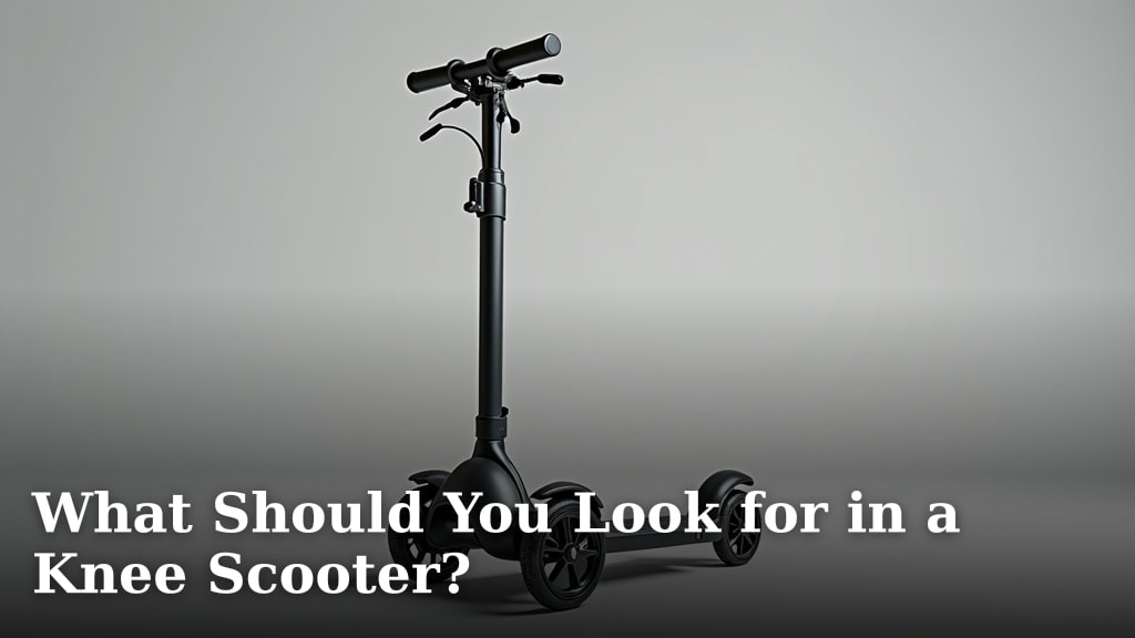 What Should You Look for in a Knee Scooter?