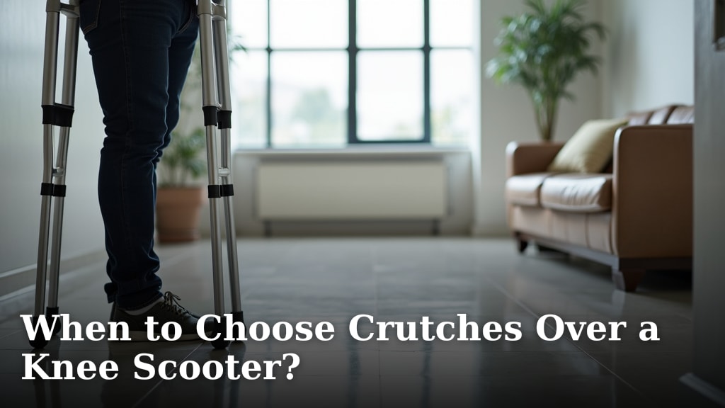 When to Choose Crutches Over a Knee Scooter?
